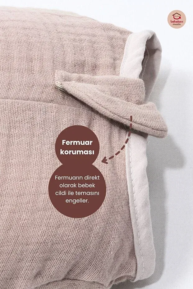 Детский комбинезон для новорожденных хлопковый Bebekevi, Beige — фото 4