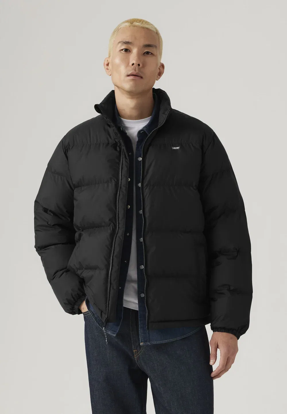 Короткая пуховая куртка Piedmont - зимняя куртка Levi'S, Jet Black — фото 4