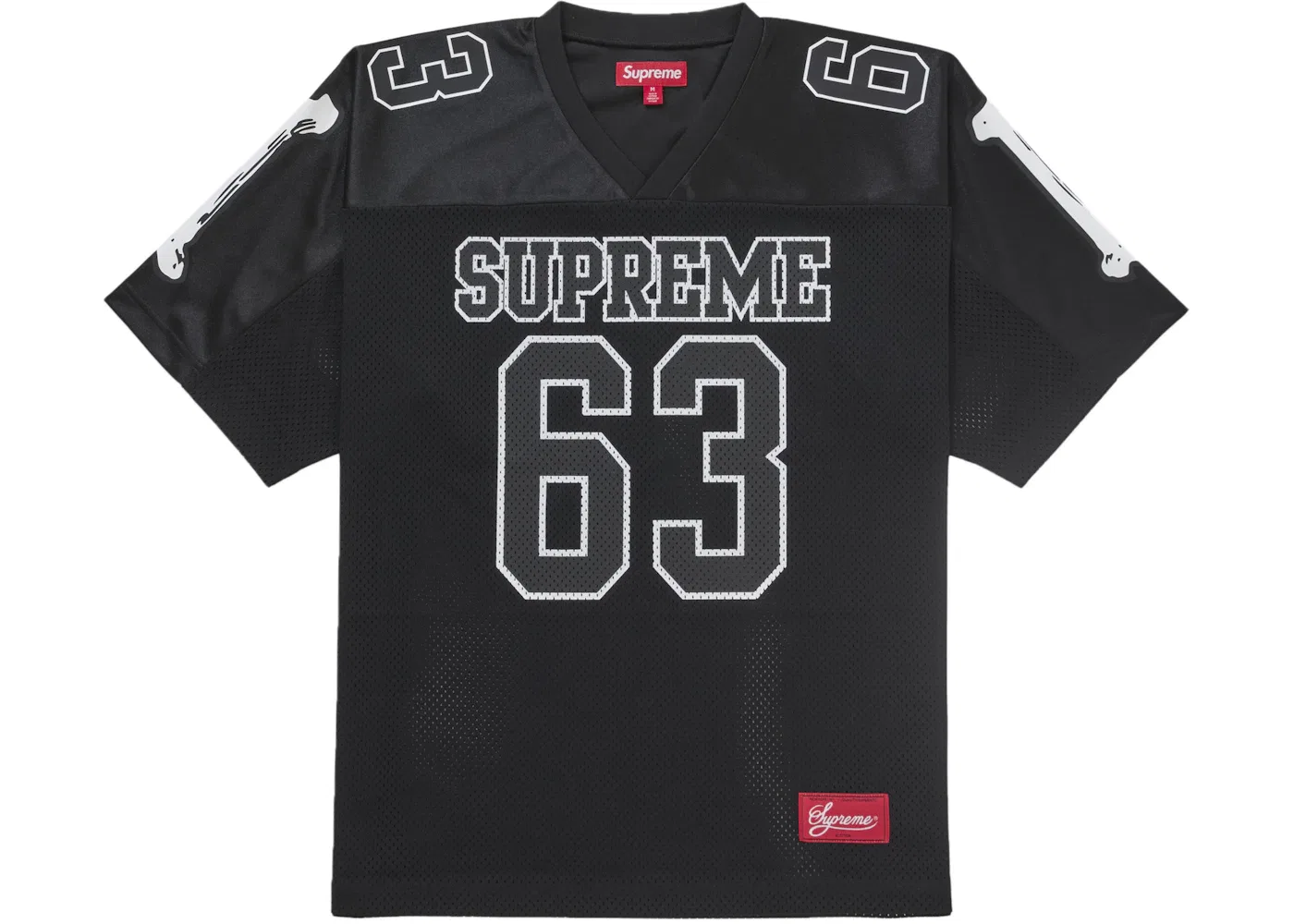 Мужская футбольная джерси с принтом Bones Supreme, Black