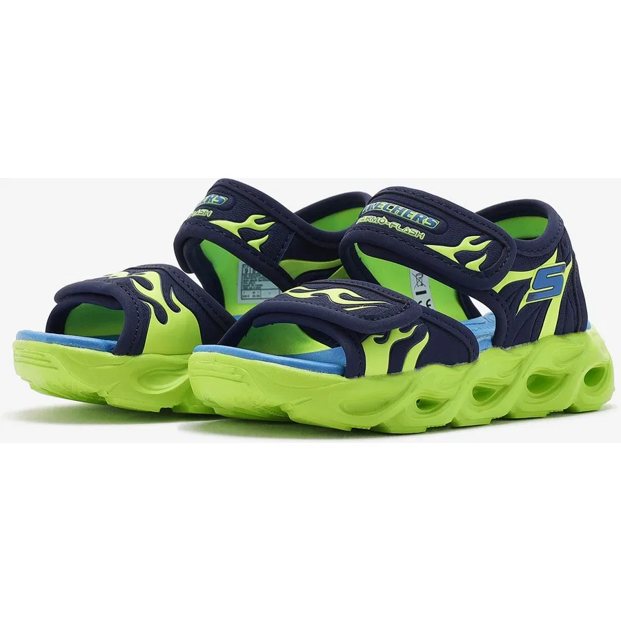 Детские сандалии с подсветкой Thermo Splash Heat Tide Skechers, Синий — фото 4