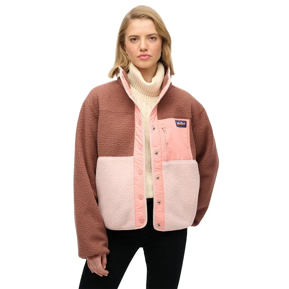 Куртка Colour Block Fleece Superdry, коричневый