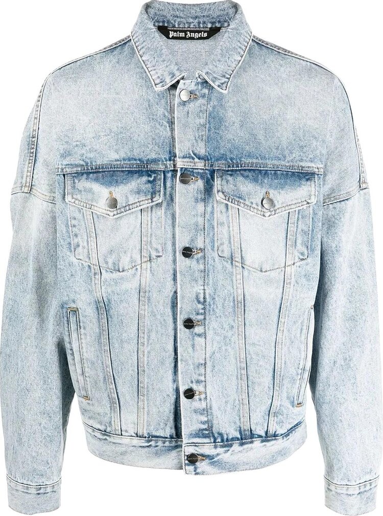 

Куртка Palm Angels Back Logo Denim Jacket 'Light/Blue', синий