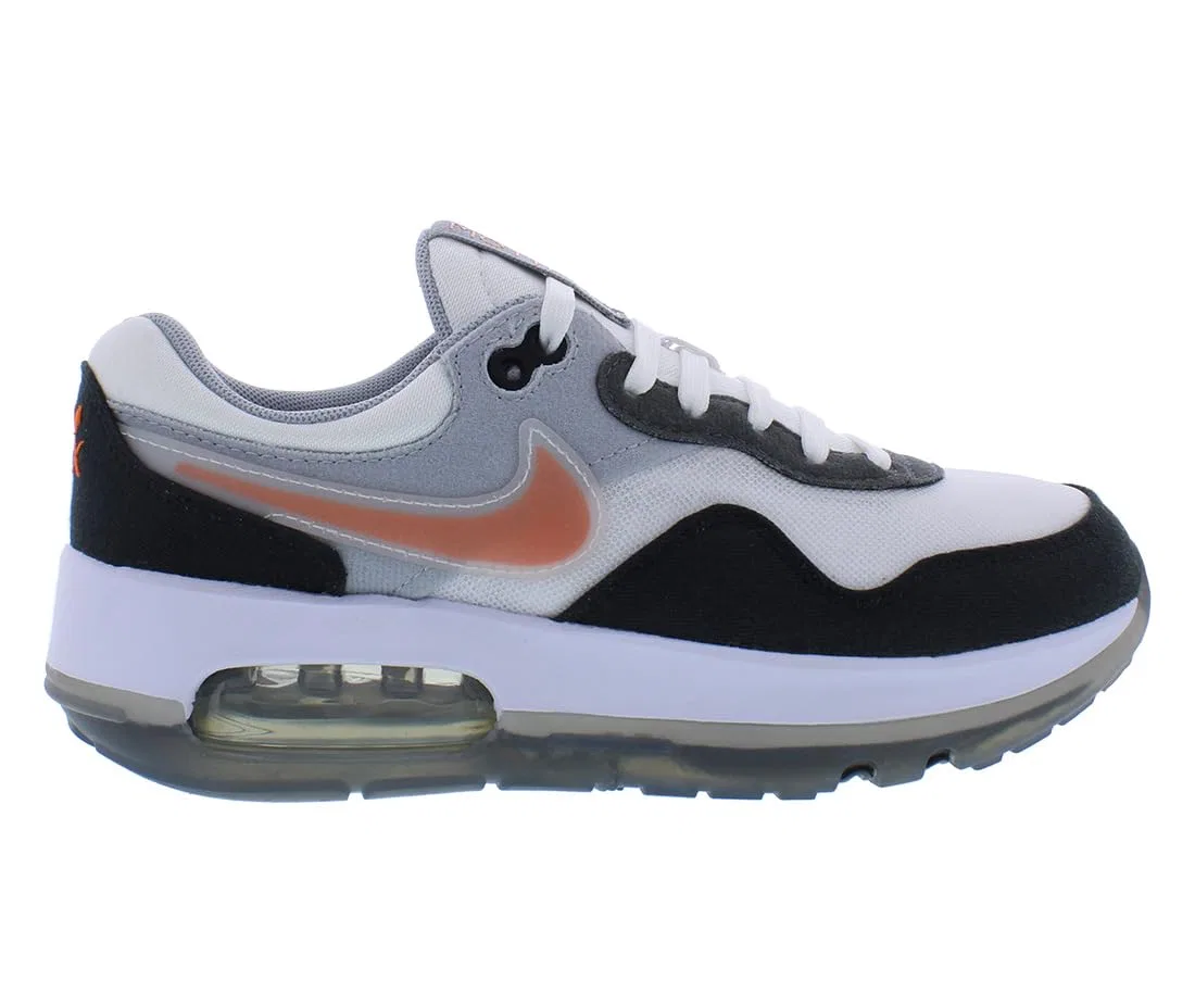 Детские кроссовки для мальчиков с принтом Air Max NIKE, White Orange Safety Black