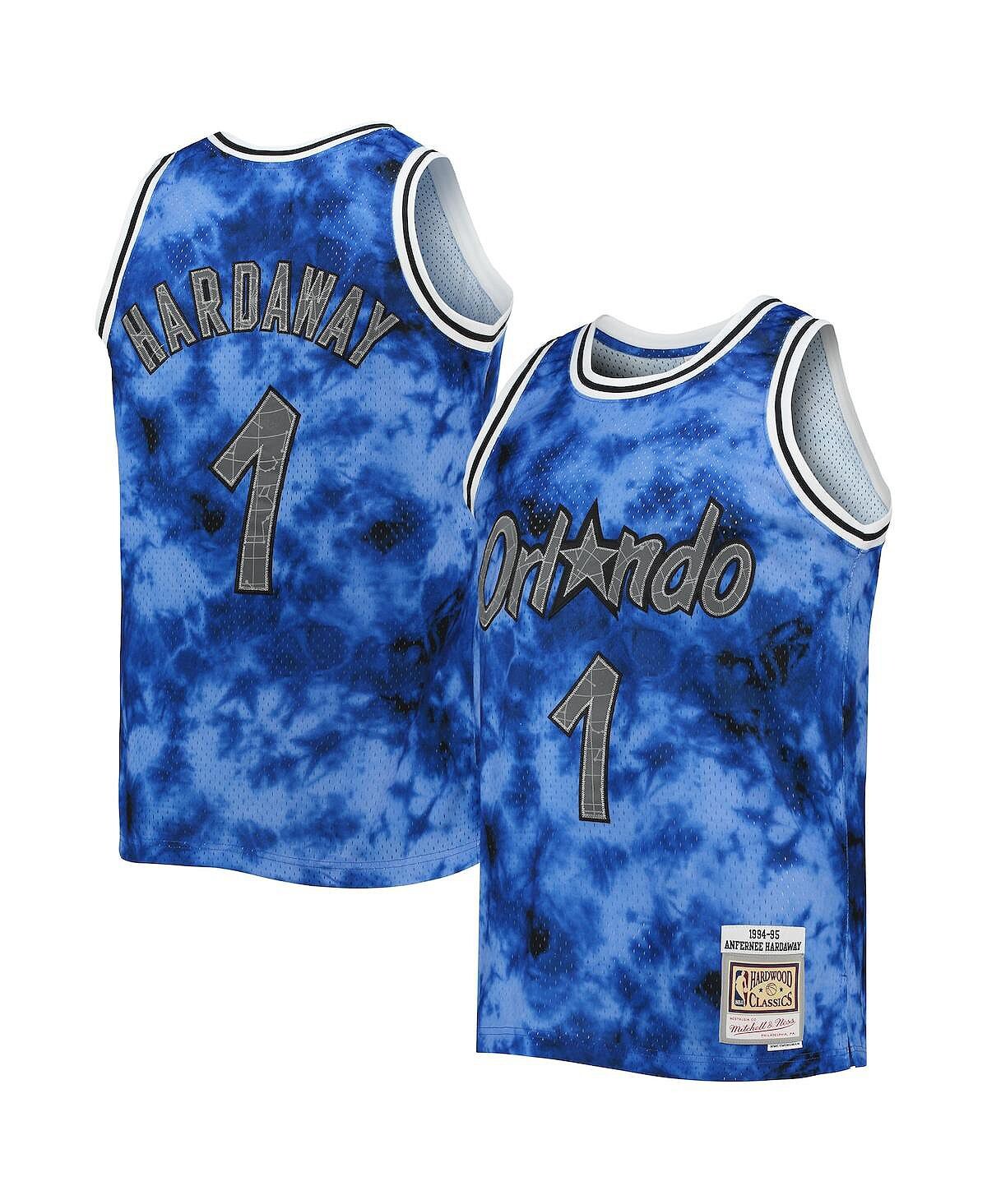 

Мужское джерси penny hardaway blue orlando magic 1994-95 galaxy swingman Mitchell & Ness, синий