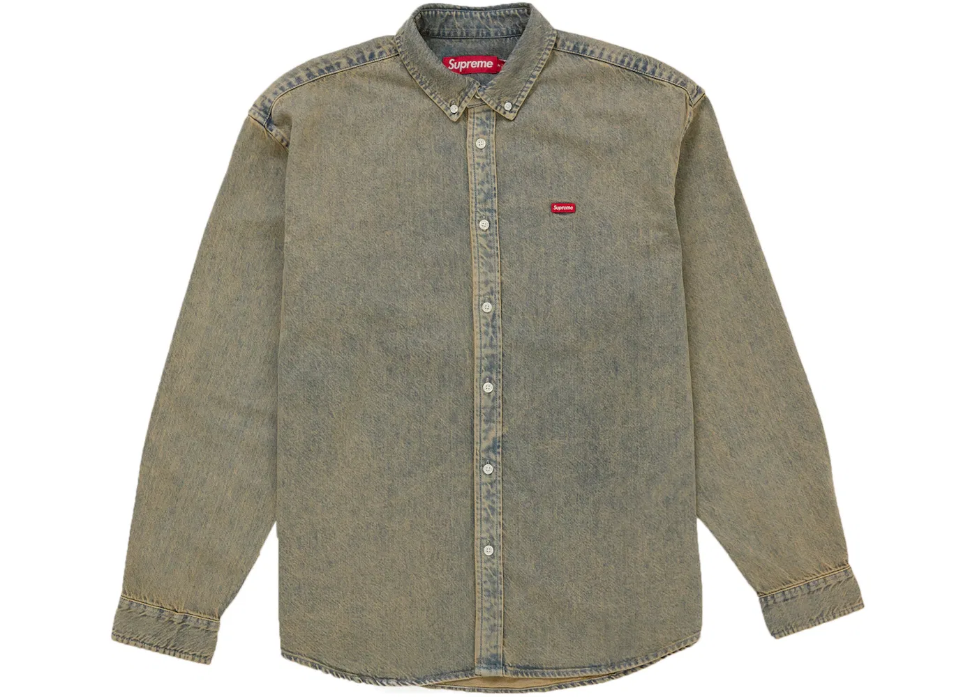 Мужская рубашка из денима Supreme Shirt (SS26), Dirty Indigo