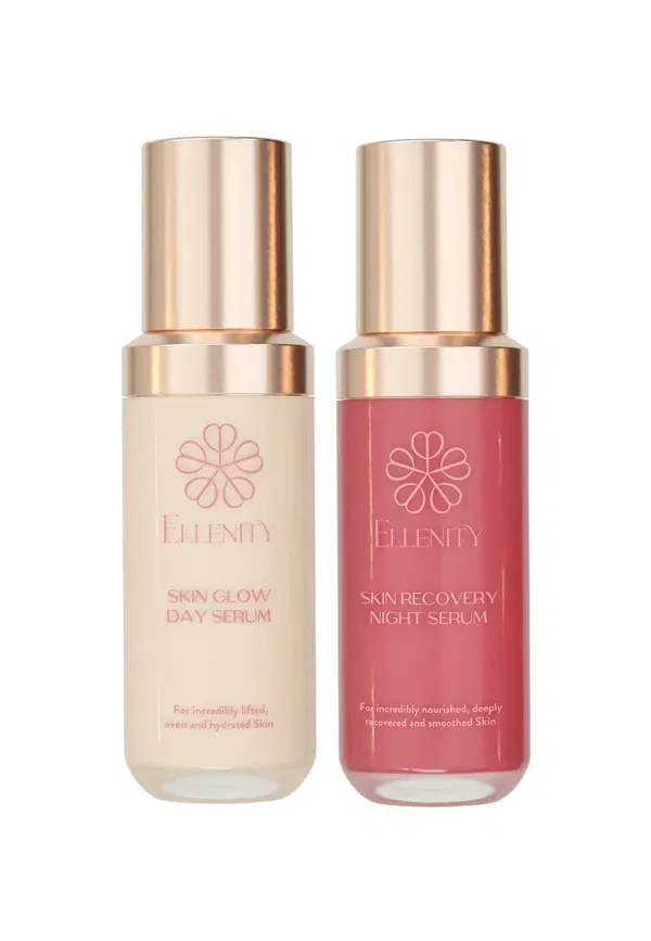 Набор для ухода за кожей Glow & recovery moonstone elixir - дневной и ночной уход Ellenity, прозрачный