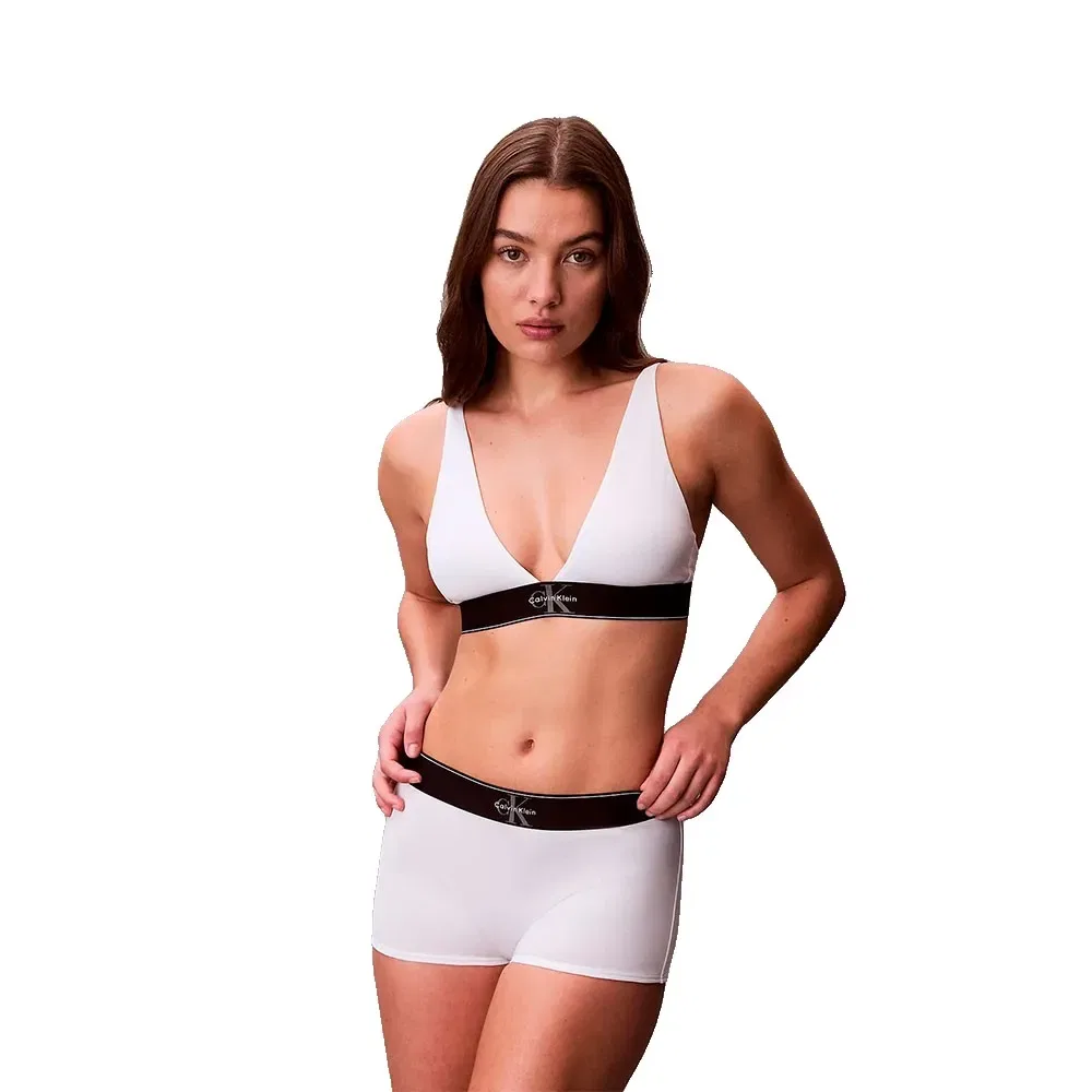 Бюстгальтер треугольный Calvin Klein, белый — фото 4