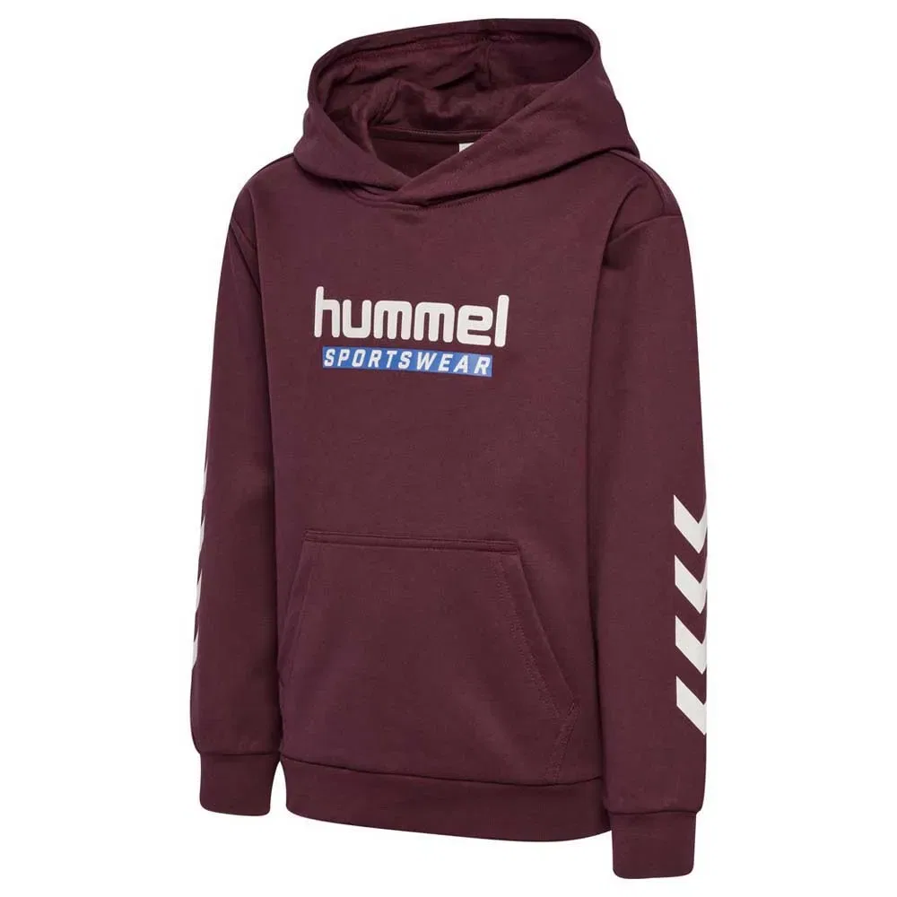 Детское худи с принтом Logo Hummel, Purple — фото 3