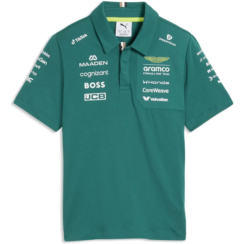 Поло с коротким рукавом Puma x Aston Martin F1 Replica Puma, зеленый