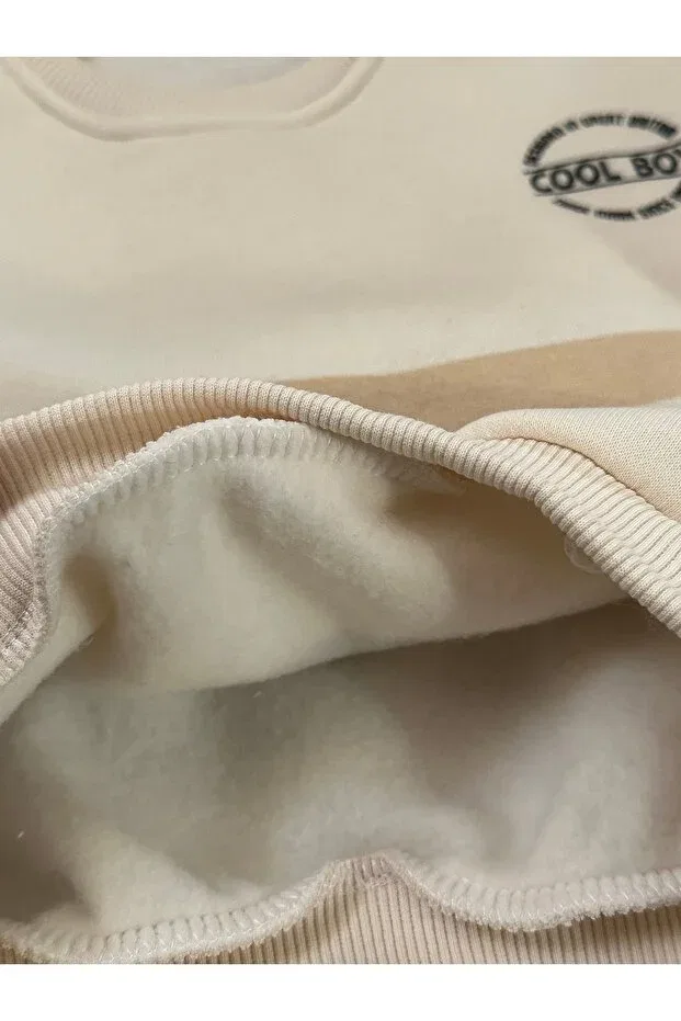 Детский комплект свитшота и брюк на флисе для мальчиков Mavu baby Cool Boy Minibilx Baby, Navy Blue — фото 2