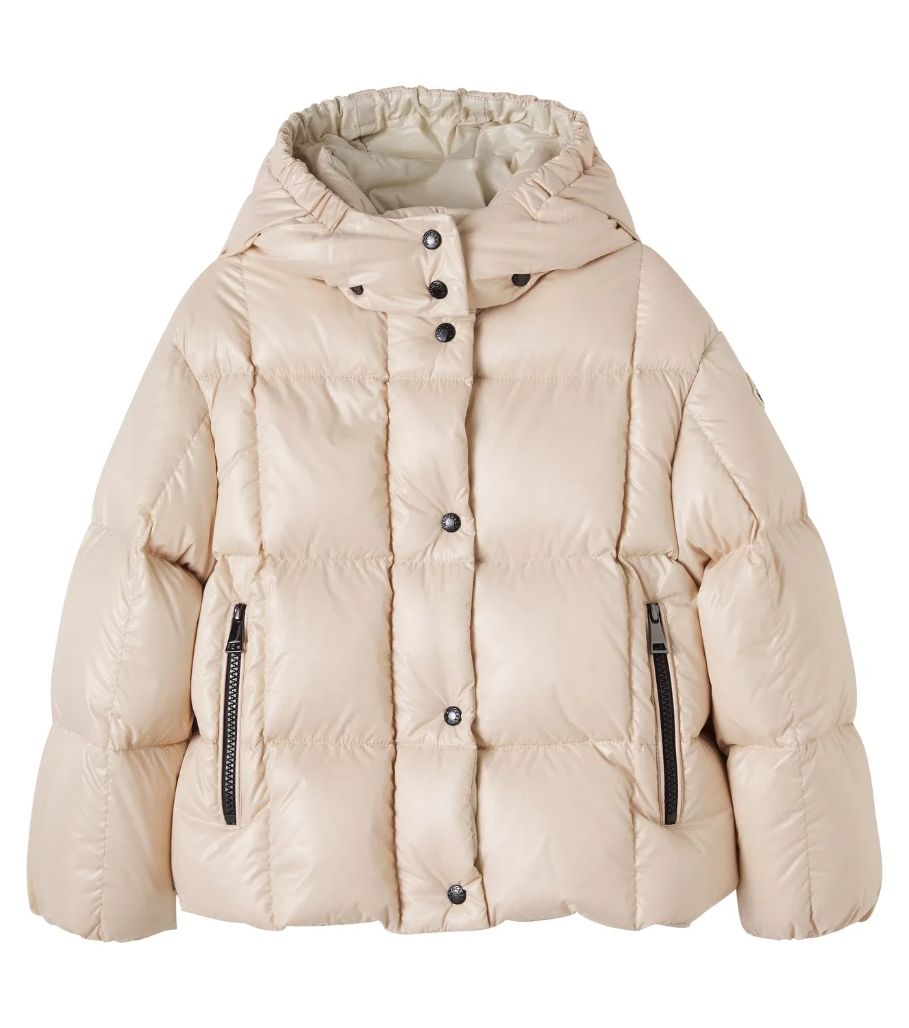 Пуховая куртка с капюшоном Parana Moncler Enfant, розовый