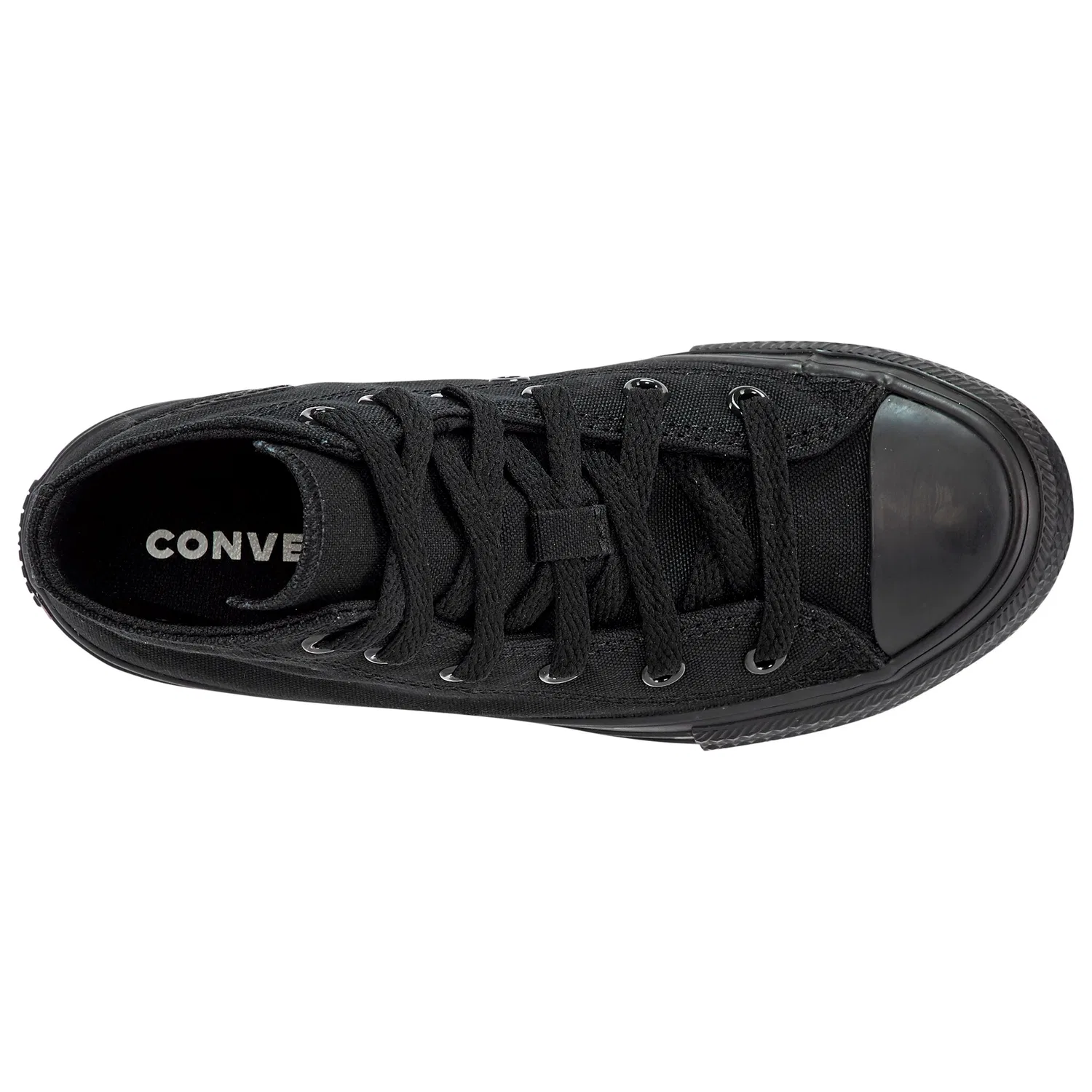 Детские кроссовки на шнуровке Converse, Black Monochrome — фото 4