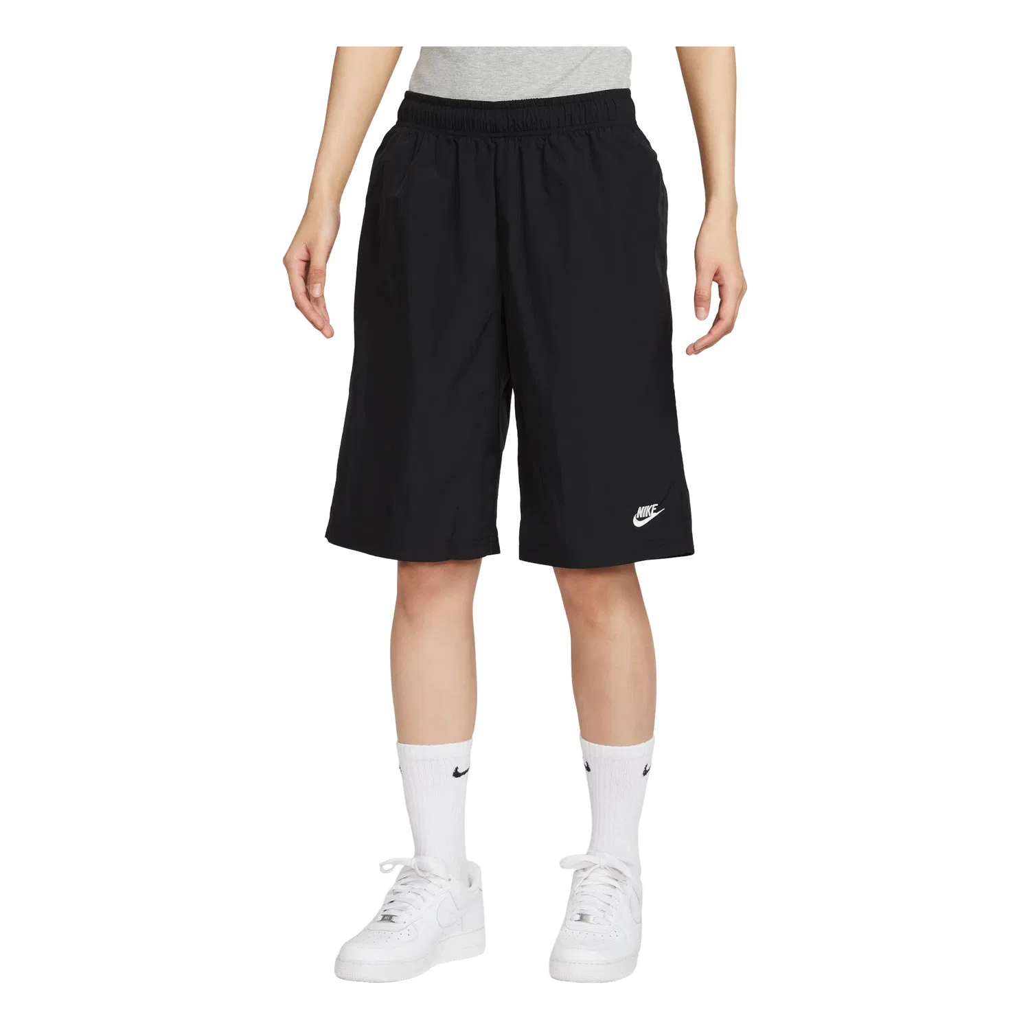 Женские шорты свободного кроя с длиной до колена Nike Sportswear Black Sail, черный