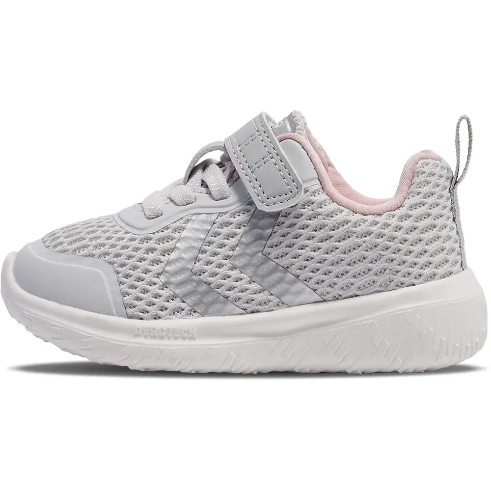 Детские кроссовки для девочек с липучками Actus ML Recycled Hummel, Grey