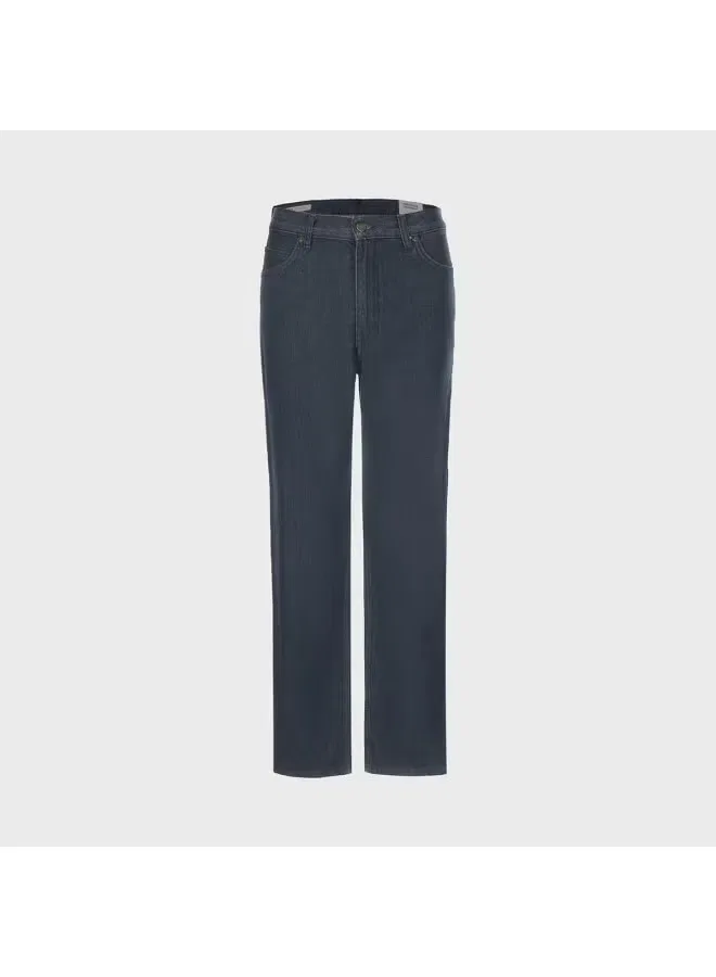 Джинсы классические с потертостями Zara, темно-синий — фото 2