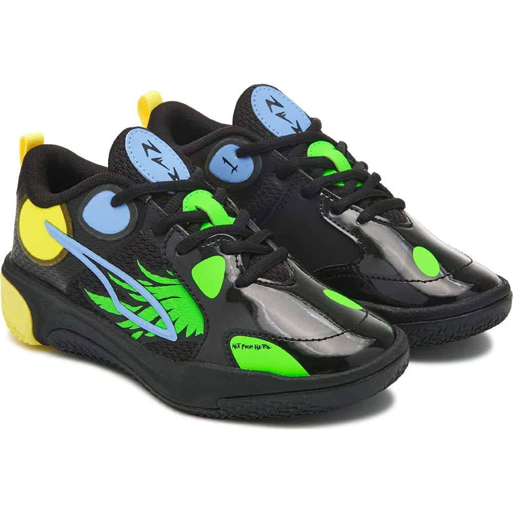 Детские баскетбольные кроссовки MB World .01 Puma, Black/Yellow