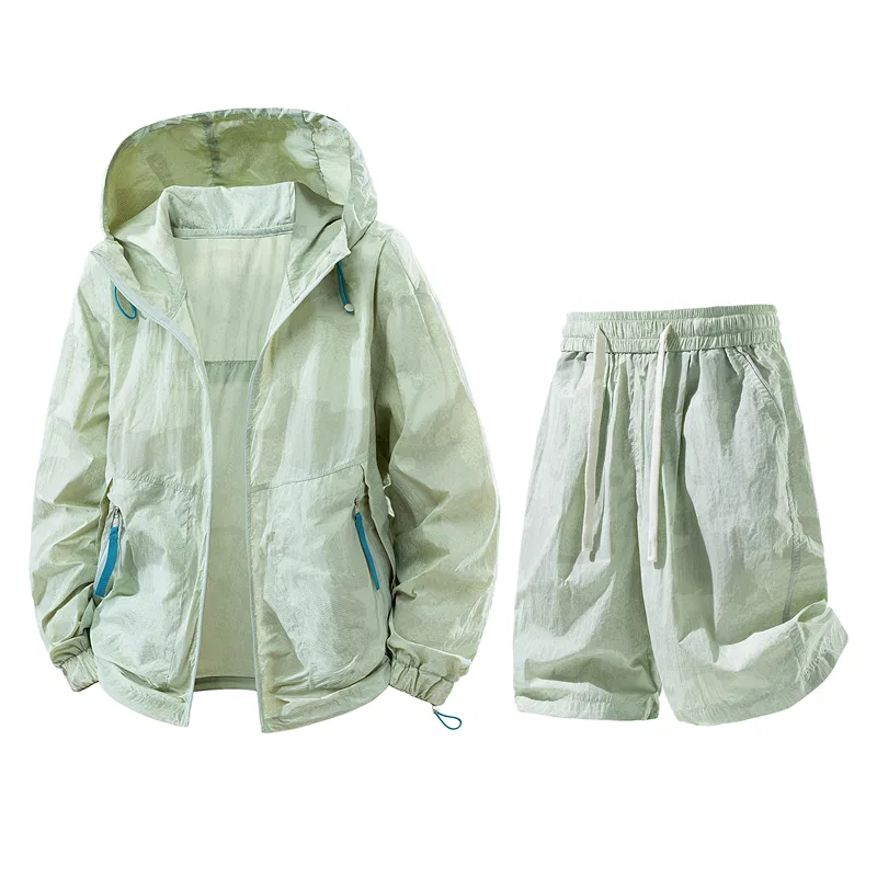 Детский комплект спортивной одежды с капюшоном Sugarfunk, Upgraded Light Green