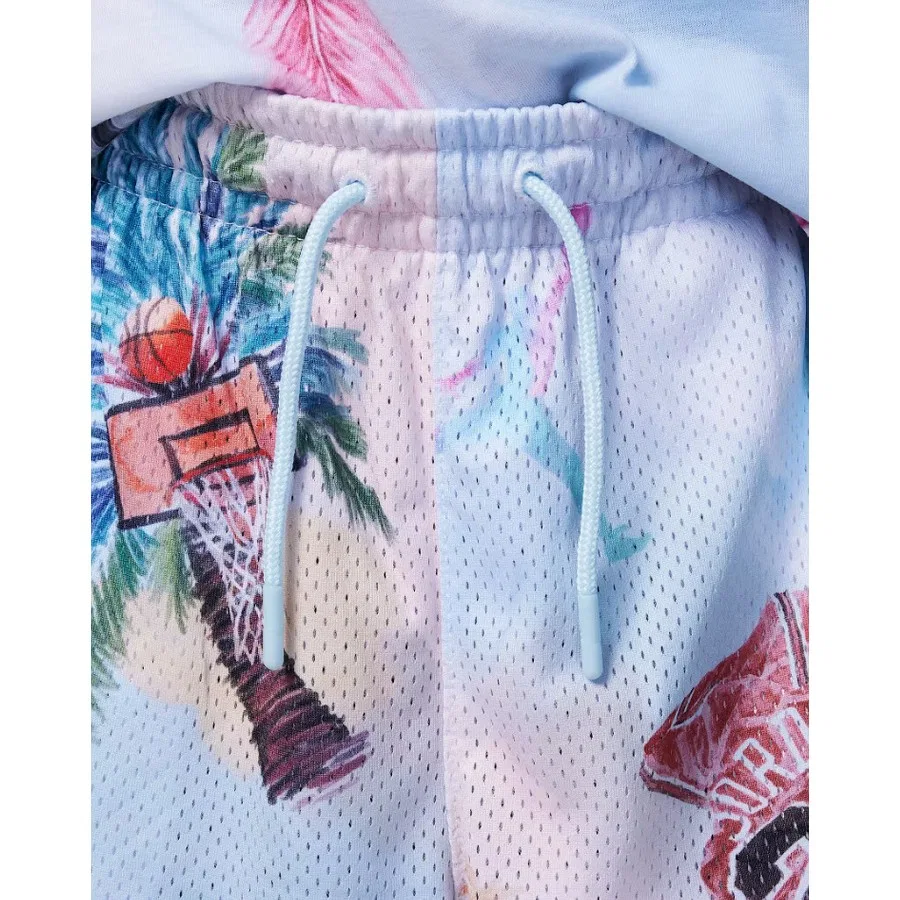 Детские спортивные шорты с принтом Nike JDB MJ Ess Smr Pk Aop Mesh Short, Черный — фото 4