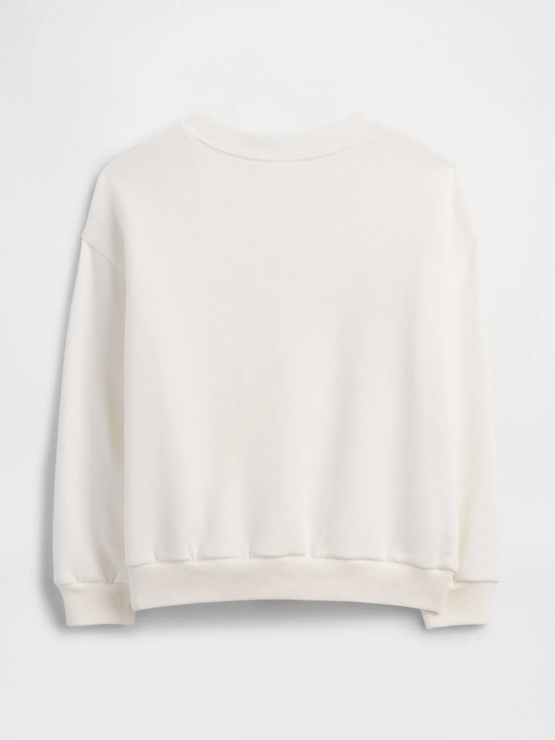 Свитшот с логотипом Relaxed Crew Neck Gap, белый — фото 2
