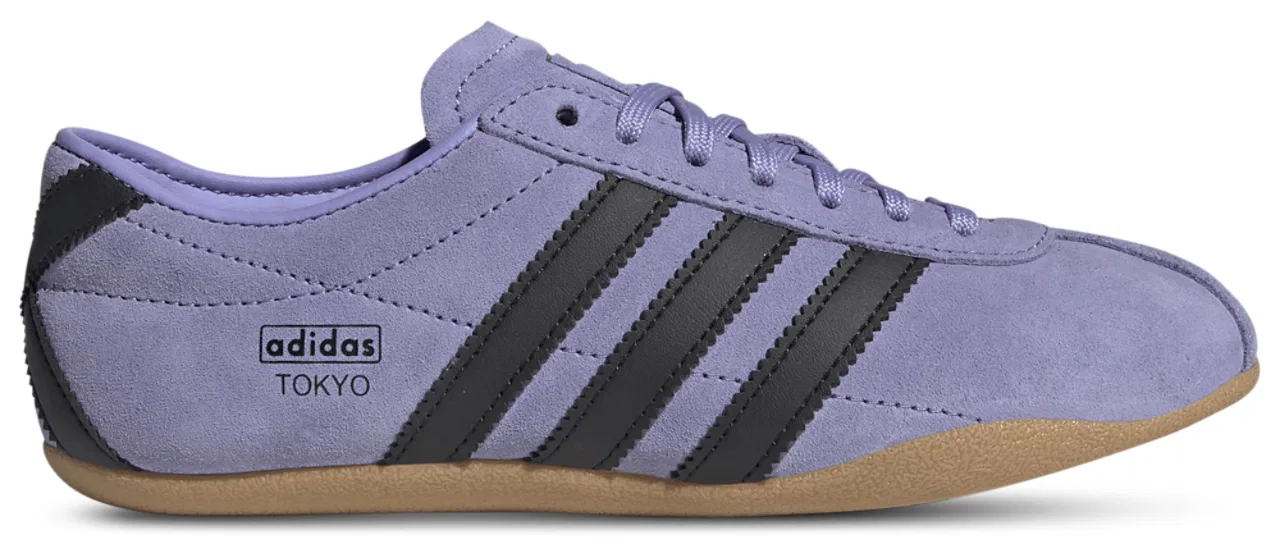 Кеды для девочек Tokyo Adidas, цвет Core Black/Light Purple/Gum