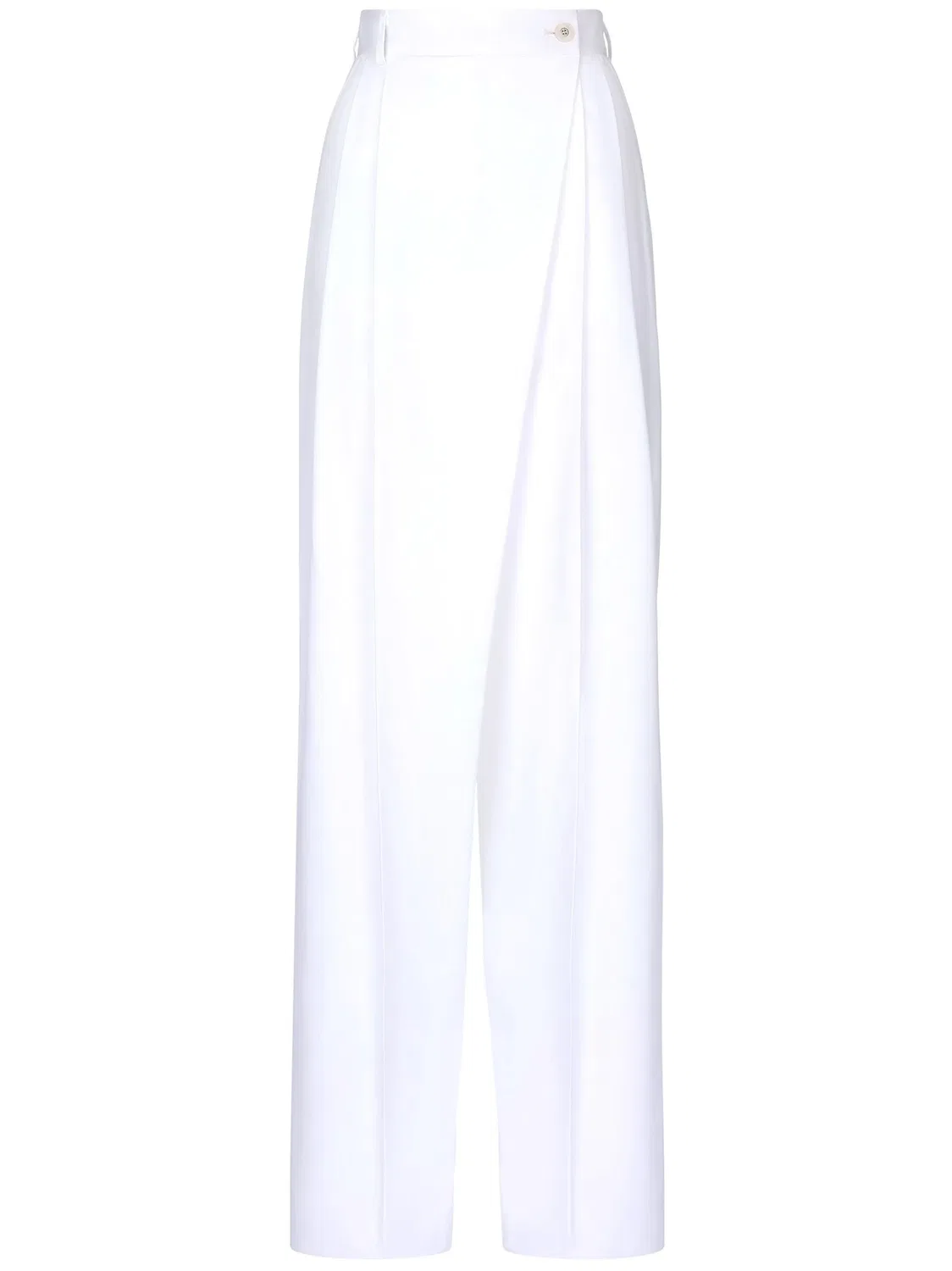 Штаны с завышенной талией и расклешенным низом Dolce & Gabbana, белый