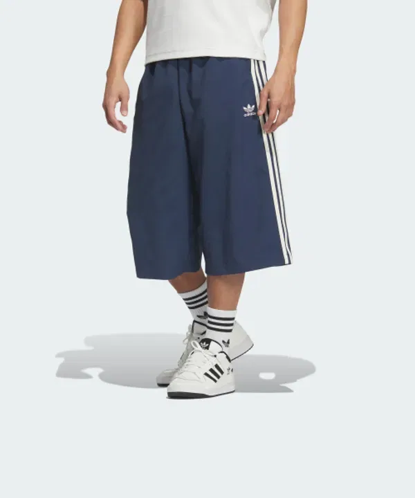 Шорты свободные капри Adidas, черный