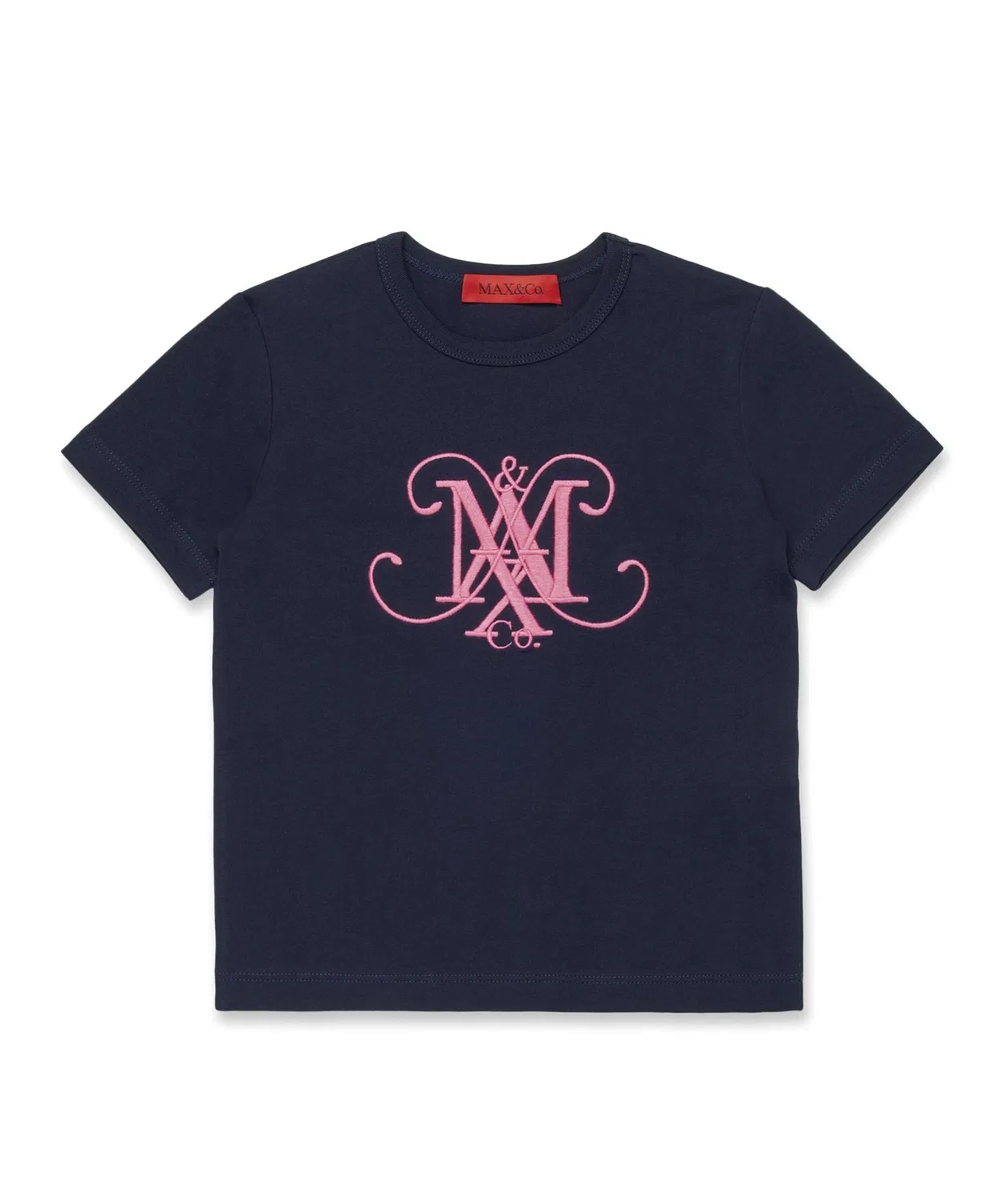 Детская футболка с брендовым логотипом Max&Co. Kids & Junior, Navy