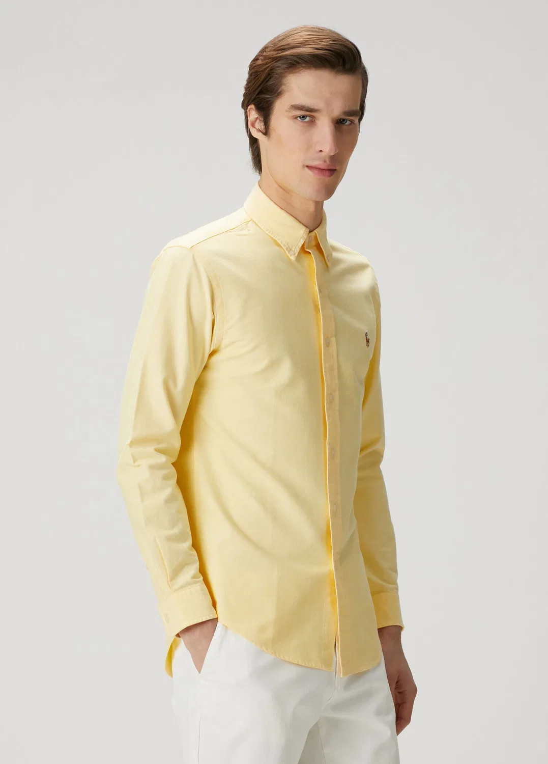 Рубашка Polo Ralph Lauren, Sarı — фото 3