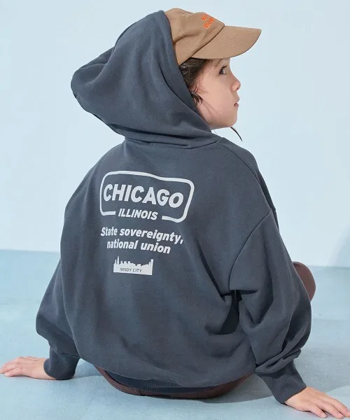 Детский пуловер с принтом Pullover devirock, Black