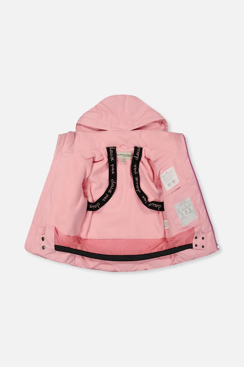Детский комплект зимний комбинезон с курткой Deux par Deux, Light Pink — фото 4