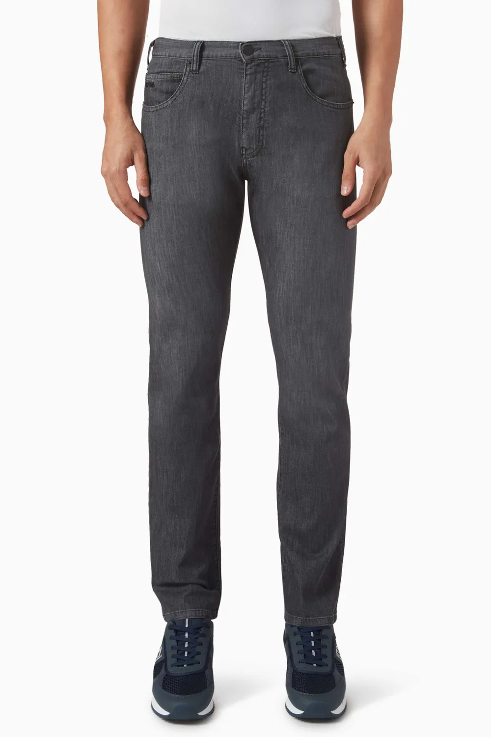 Джинсы прямые Emporio Armani, серый