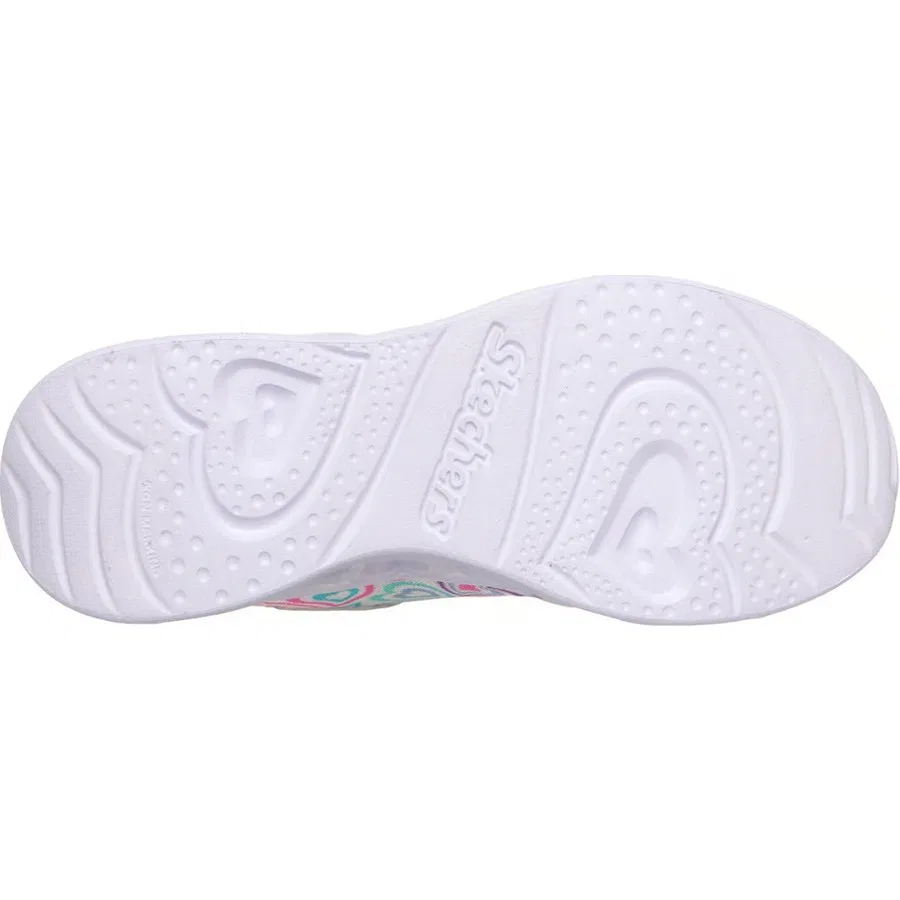 Кроссовки детские с подсветкой Heart Lights Boogie Love Skechers, Белый — фото 3