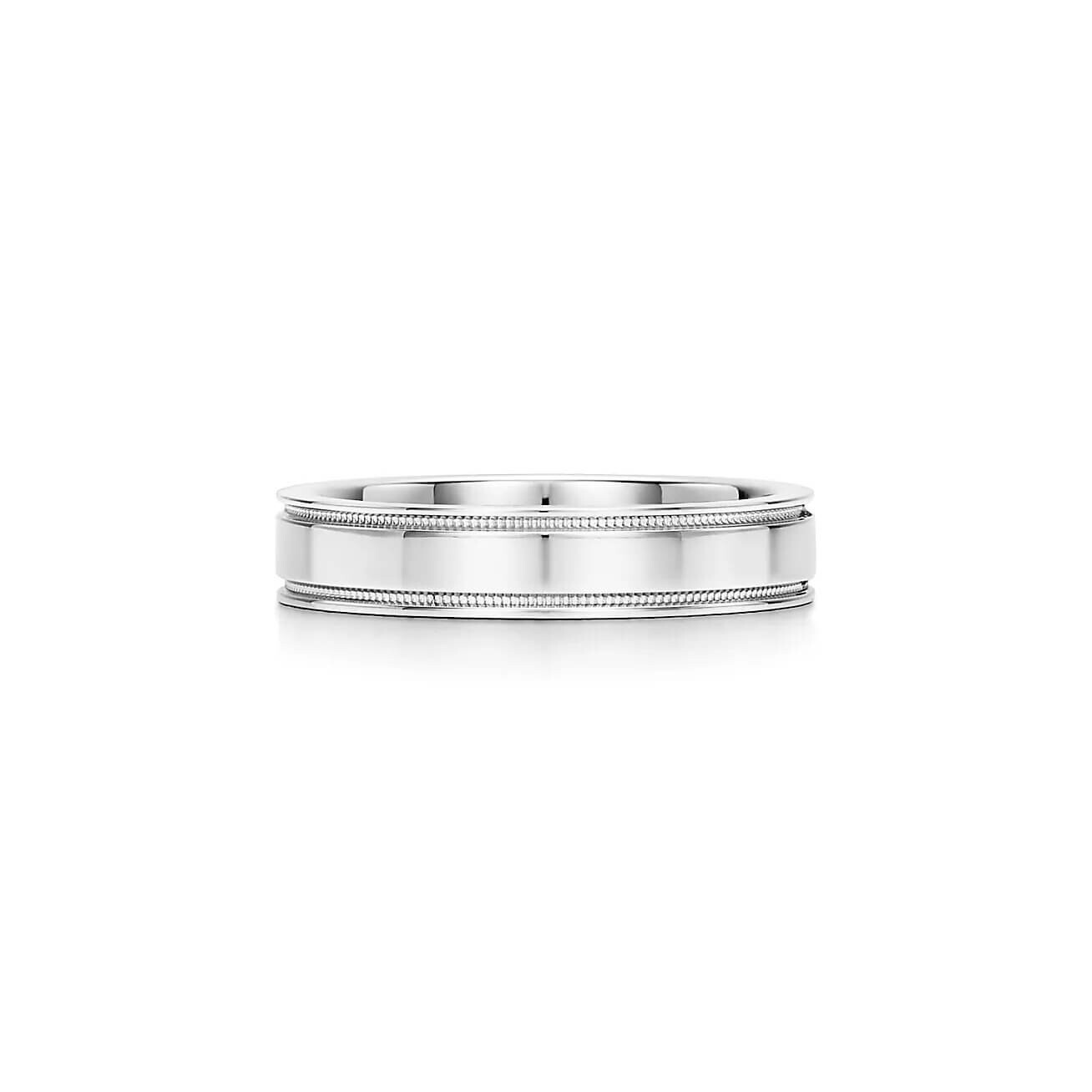

Кольцо Tiffany & Co Tiffany Together Double Milgrain Band, платина