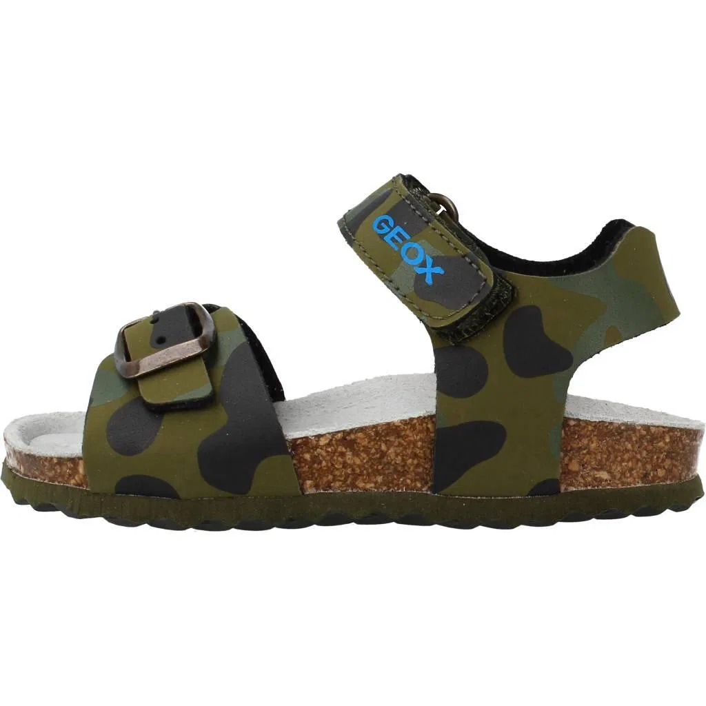 Детские сандалии с закрытым носком Geox B Sandal Chalki Boy, Grun — фото 2