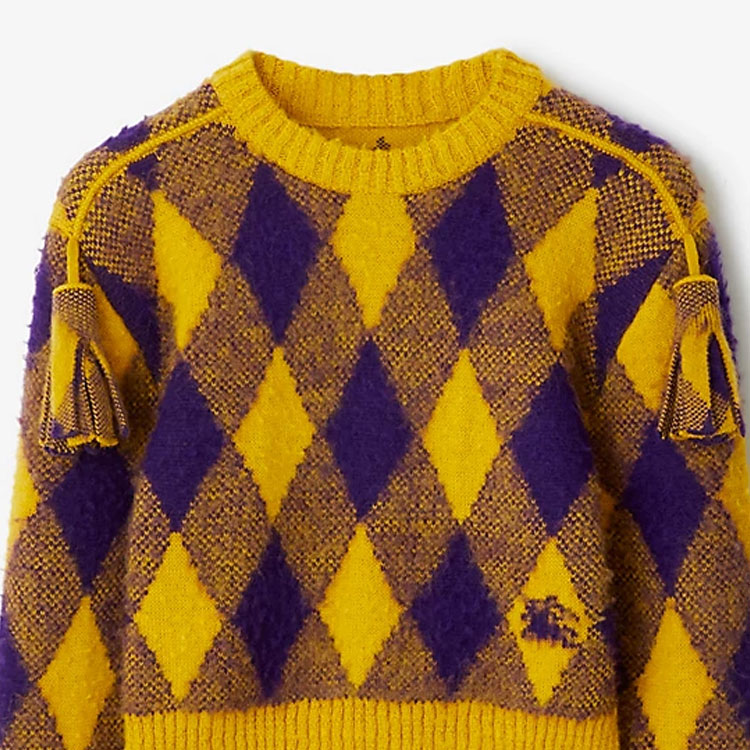 Свитер из шерсти Burberry, женский, желто-оранжевый — фото 2