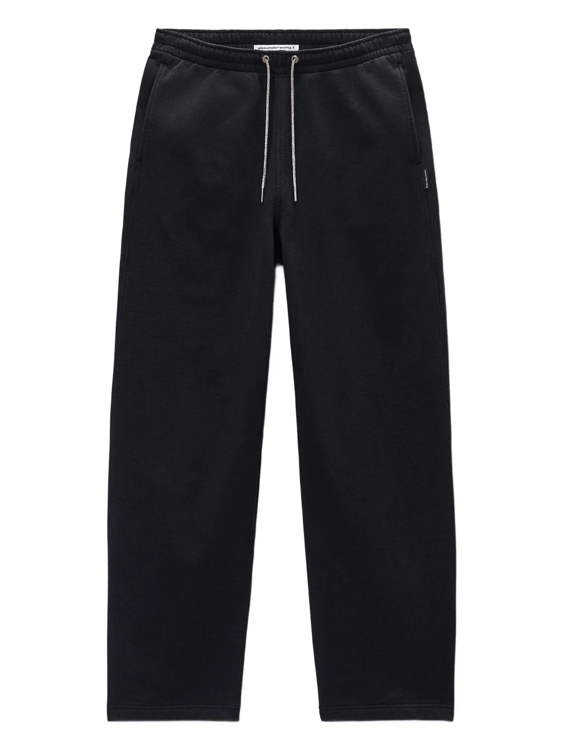 Трек-брюки хлопковые черные Alexander Wang, черный