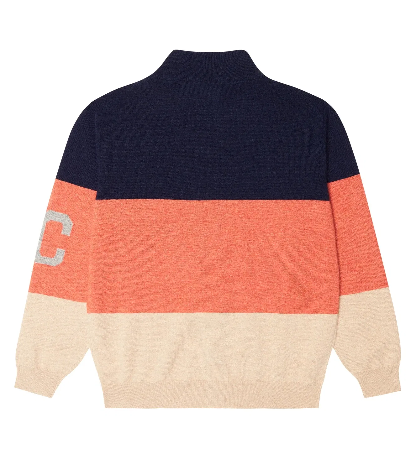 Свитер из кашемира на молнии Brunello Cucinelli Kids, мультиколор — фото 4