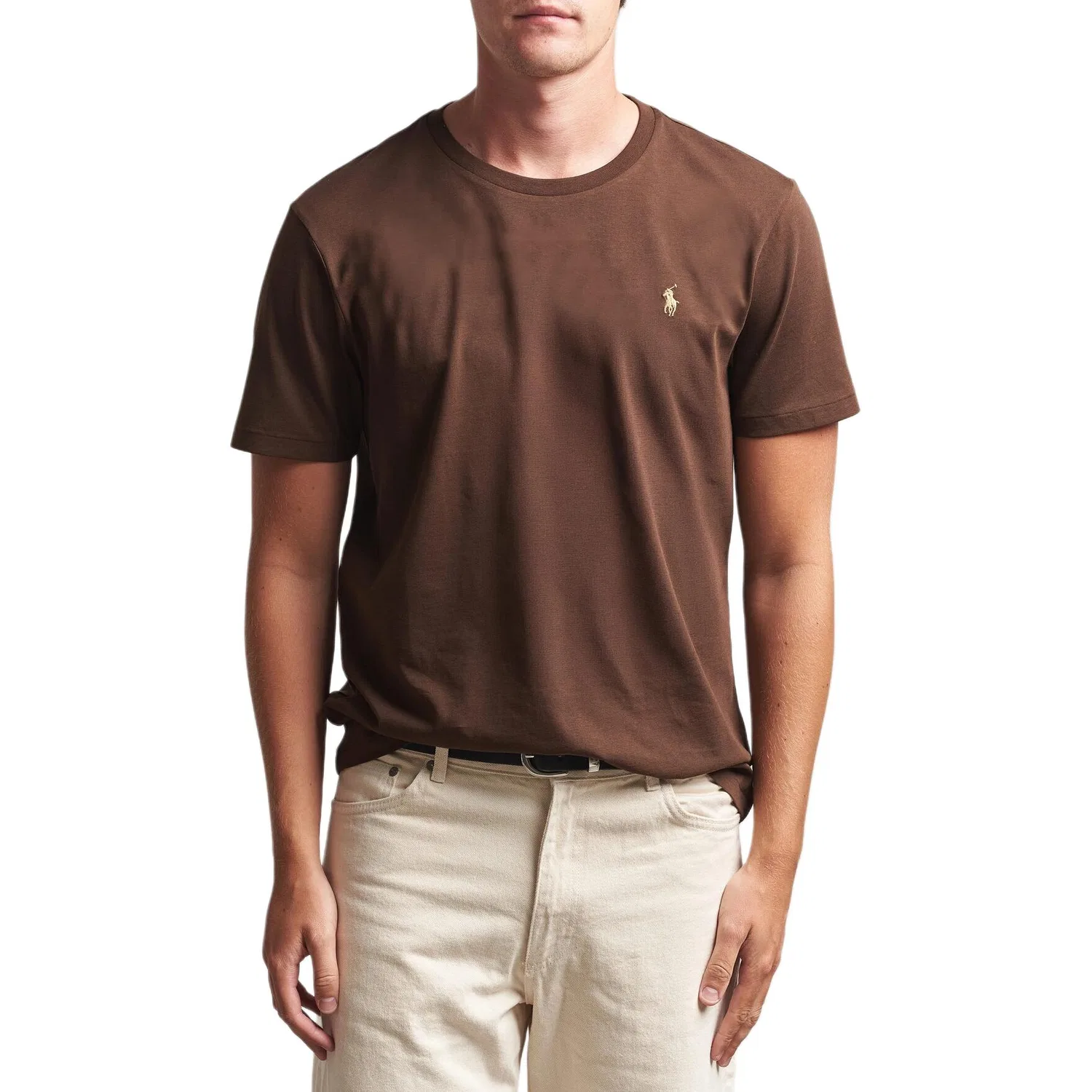 Мужская футболка с круглым вырезом Nutmeg Brown Polo Ralph Lauren, Nutmeg Brown — фото 3
