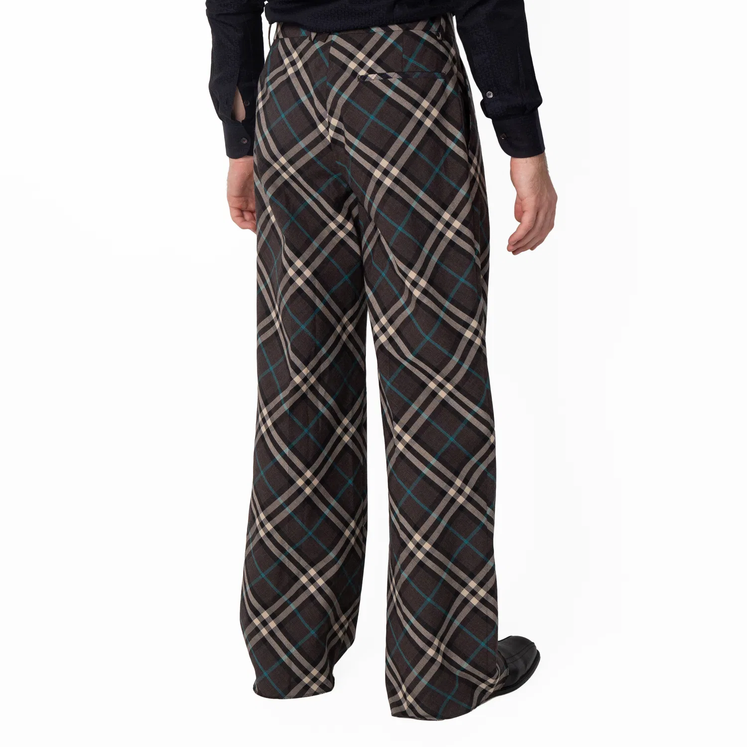 Брюки свободного кроя с принтом Check Pattern Burberry, Snug Ip Check — фото 3