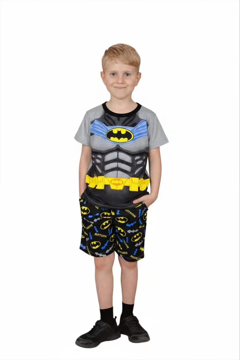 Пижамный комплект с принтом Batman Bidani, мультиколор