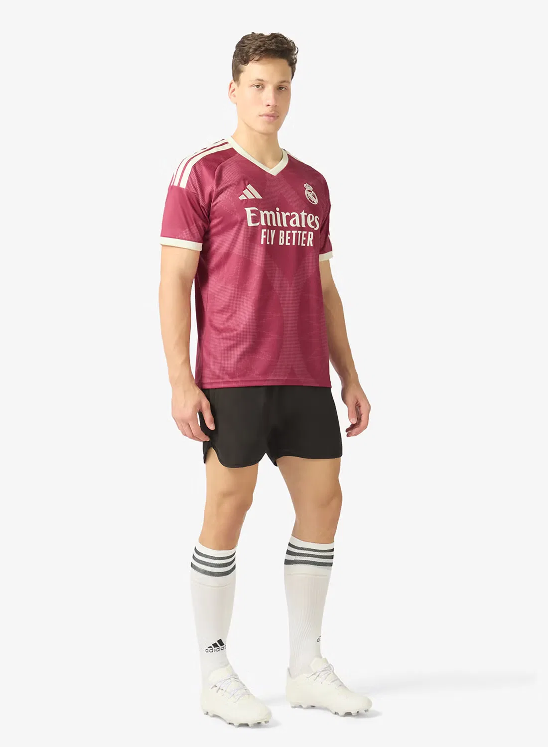 Футбольная футболка с принтом Real Madrid Third Adidas, розовый — фото 4