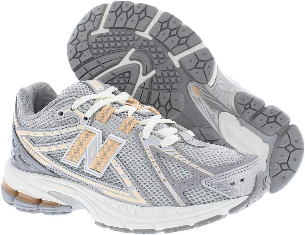 Детские кроссовки для девочек с принтом 1906 New Balance, Grey/Orange-Grey — фото 2
