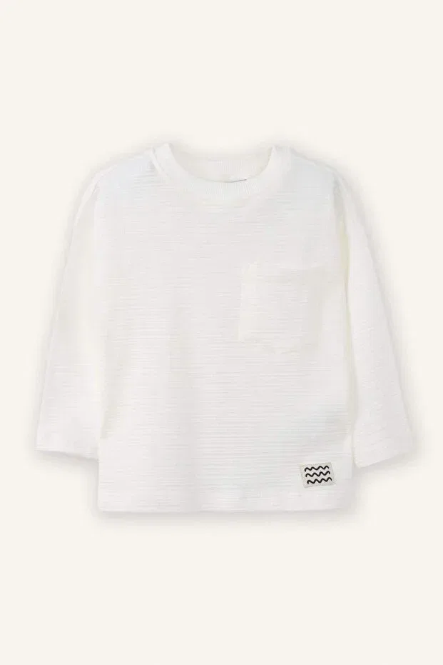 Детская футболка для мальчиков с длинным рукавом Defacto, White Wt32