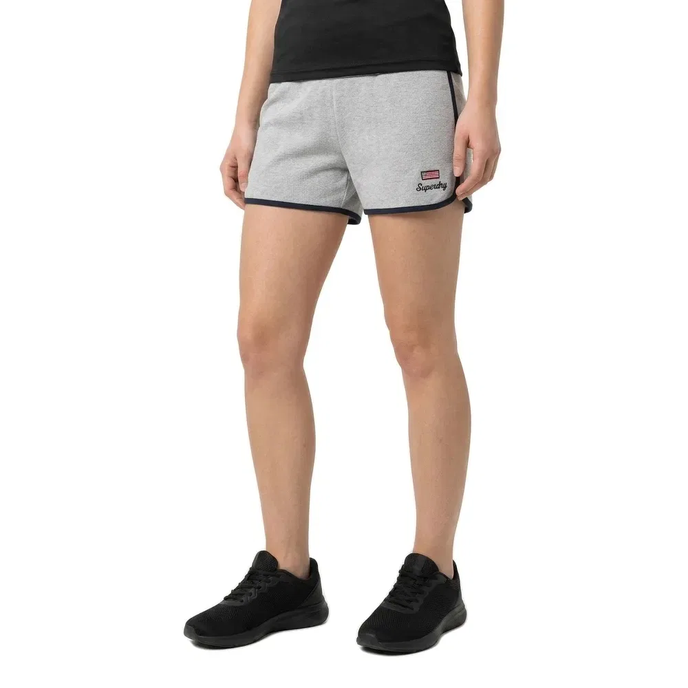 Шорты Athletic Essential Waffle Retro Superdry, серый — фото 3