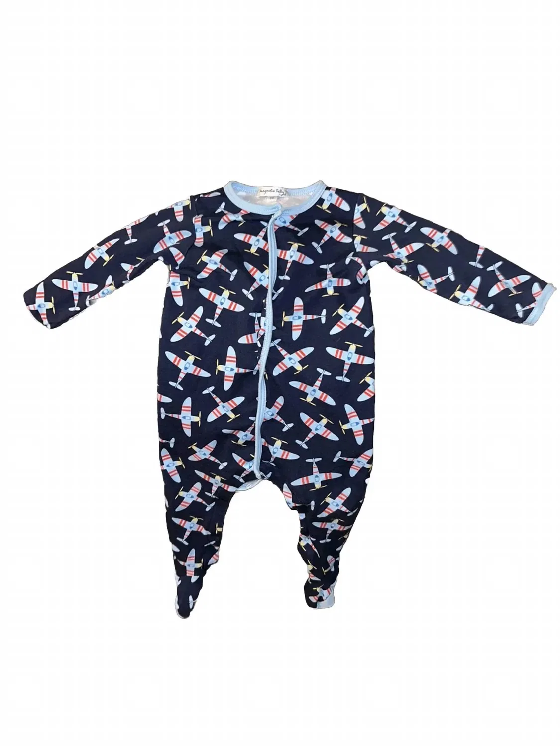 Детский комбинезон-слип с принтом Up Up & Away Magnolia Baby, темно-синий
