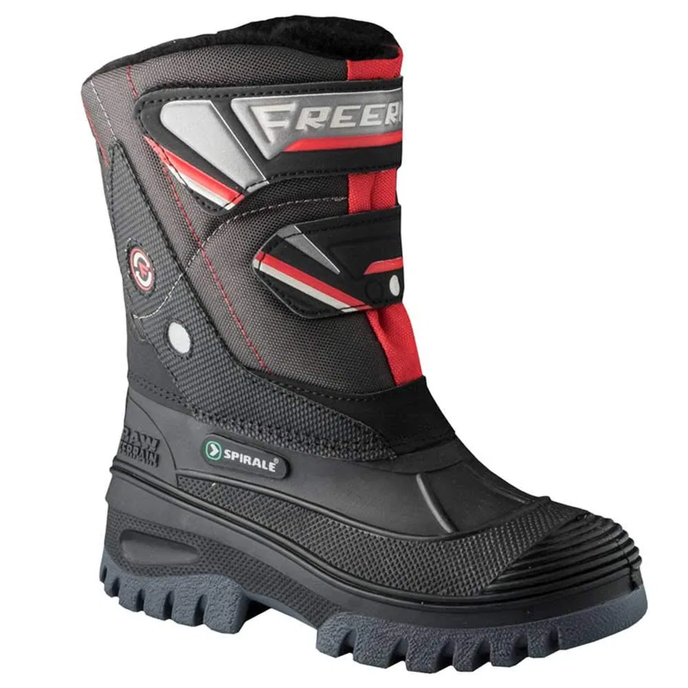 Детские снежные ботинки для мальчиков Frodo Spirale, Black Red