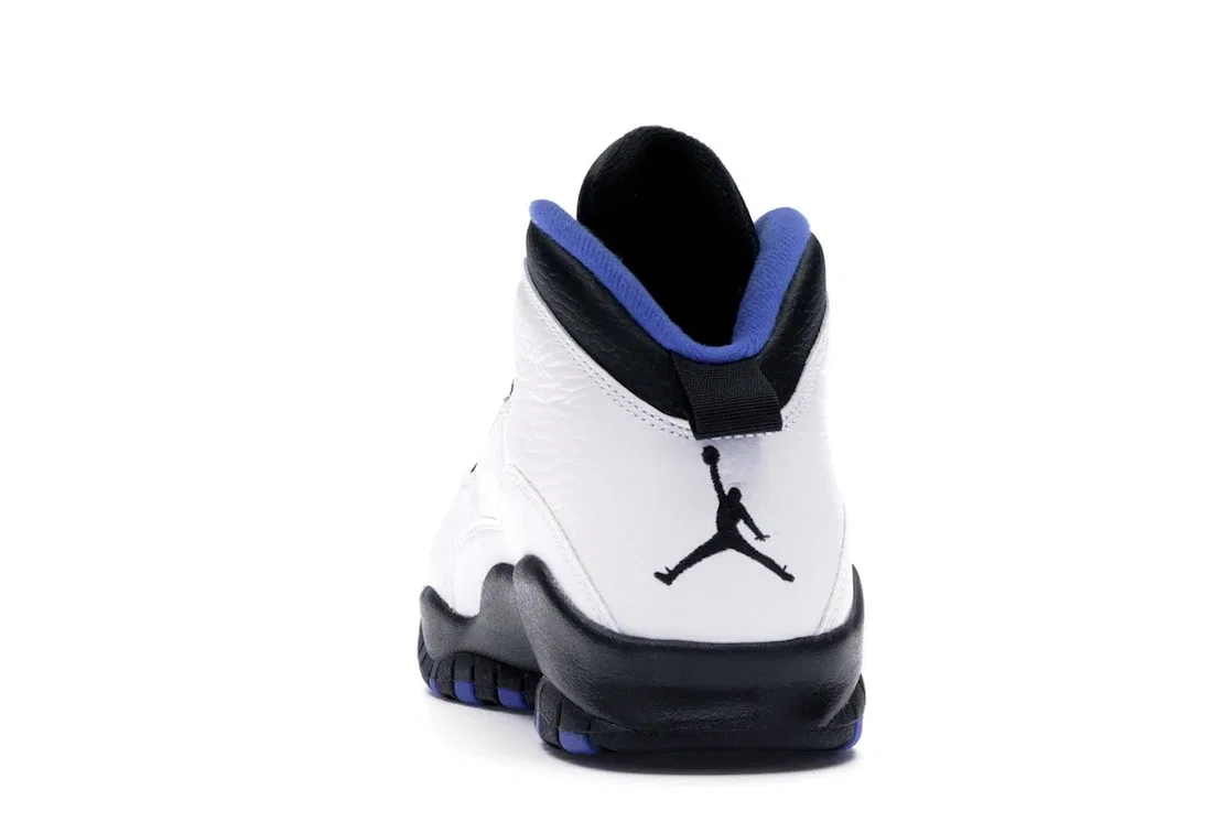 Детские кроссовки с принтом Jordan 10 Retro Orlando Jordan, White/Black-Royal-Metallic Silver — фото 4
