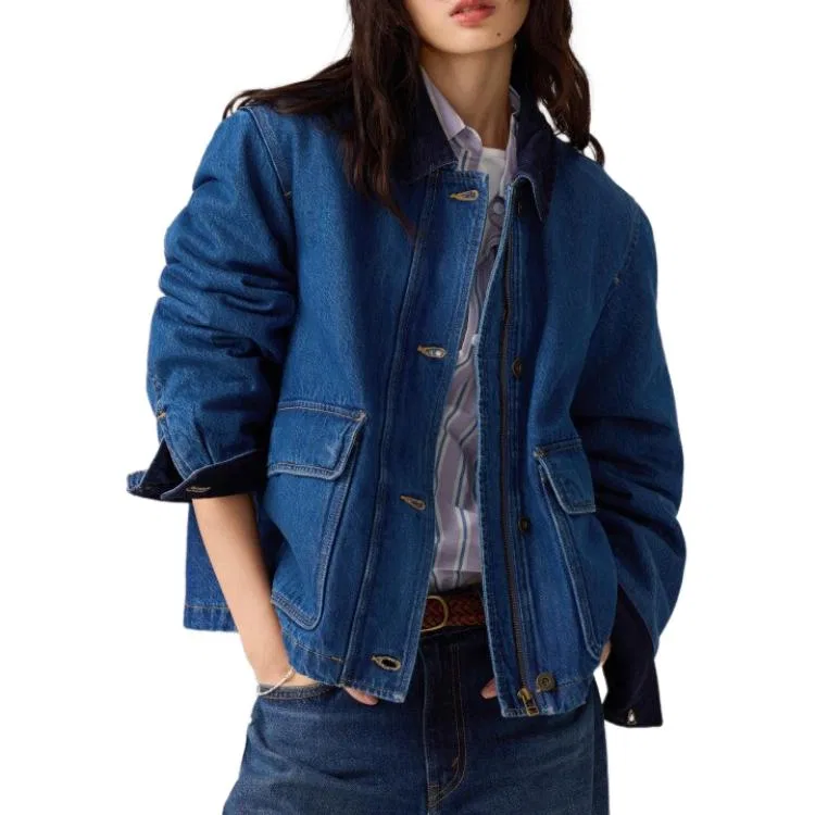 Женская джинсовая куртка утепленная Levis, Olive Green