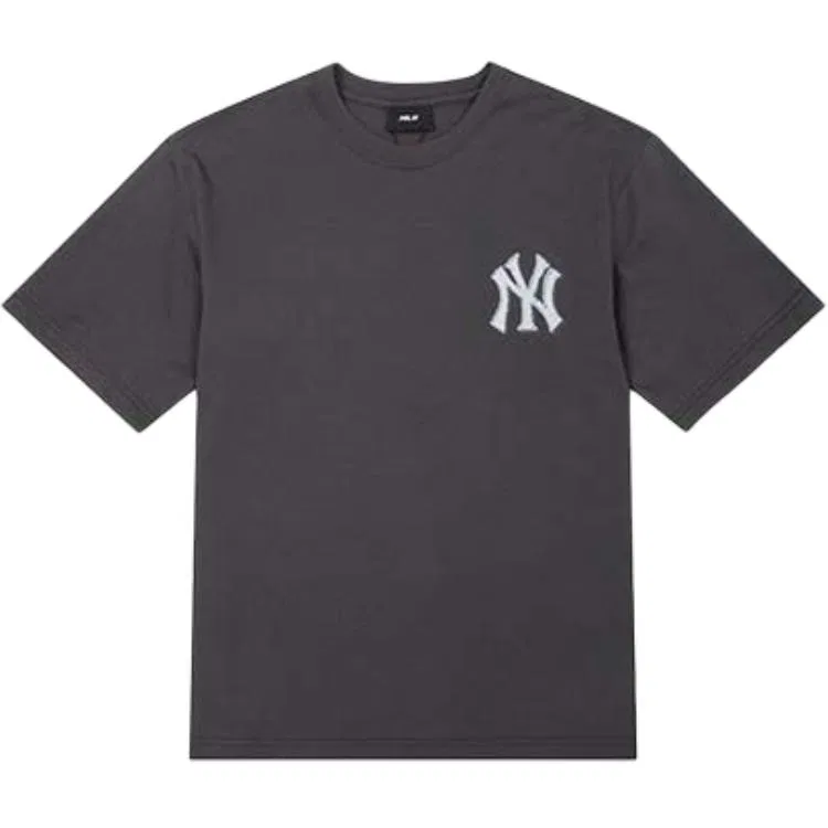 Детская футболка с круглым вырезом Dark Gray/White MLB — фото 4
