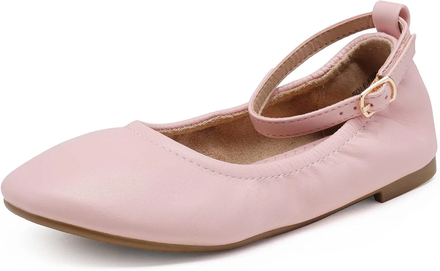 Детские балетки для девочек с ремешком на щиколотке DREAM PAIRS, Pink